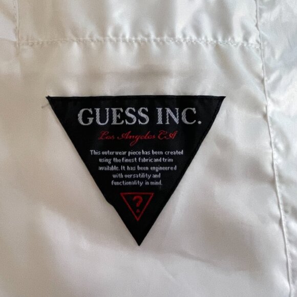 White Guess coat with or without belt - size L - Picture 14 of 15